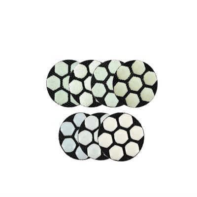 ZzYuzNhe 7Pcs Mini Diamond Polishing Pads for Granite Marble Flexible Dia25mm Resin Sanding Disc 1Inch Stone Polisher Pad