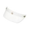 Duckbill Peak Adjustable Motorcycle Shield Visor for Lightweight Compact Shell Helmet Durable(Bright White) view 1