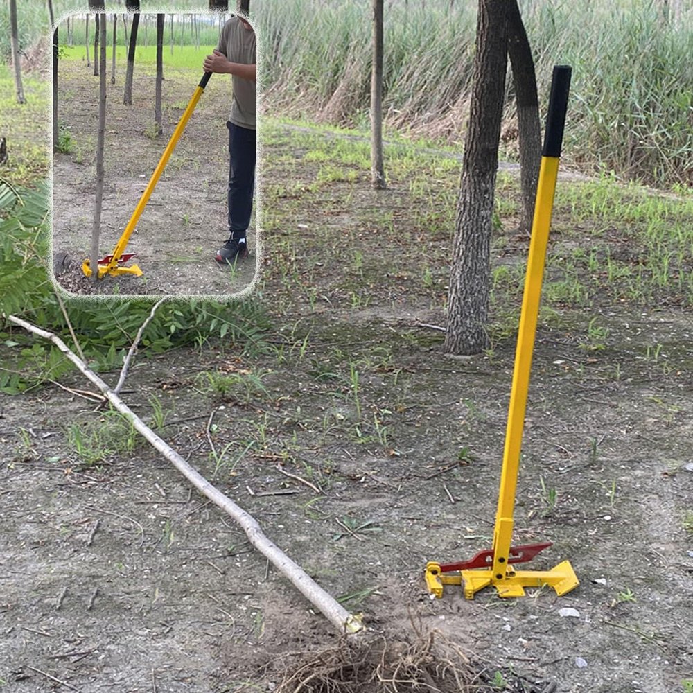 Post Puller Leverage Tree Puller Tool Fence Post Removar Equipment, Post Puller for Pulling Out Wood Posts Heavy Duty, 0-4 in Dia Root Remover Lifter