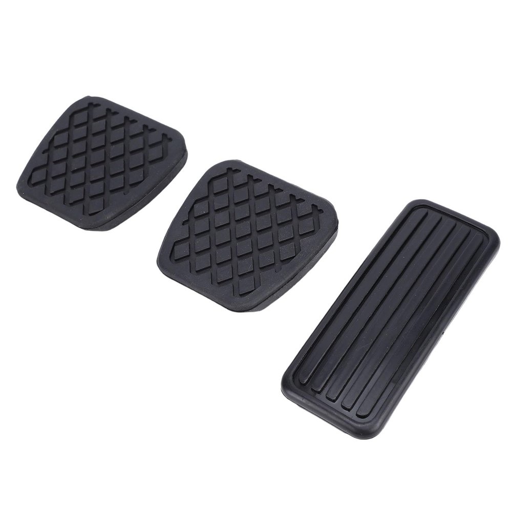 Aramox Brake Accelerator Pedal Covers Set, 3Pcs Set Clutch and Throttle Replacement Cover OEM: 46545 SH3 000, 17816 SK7 000
