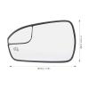 Left Front Side Mirror Glass DS7Z17K707E Heated Replacement Clear View Anti-corrosion for Mondeo Fusion 2013 2020 ABS Glass Material view 2