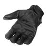Hot Leathers Mens Mesh & Leather MechanicStyle Riding Gloves with Piping Black view 3