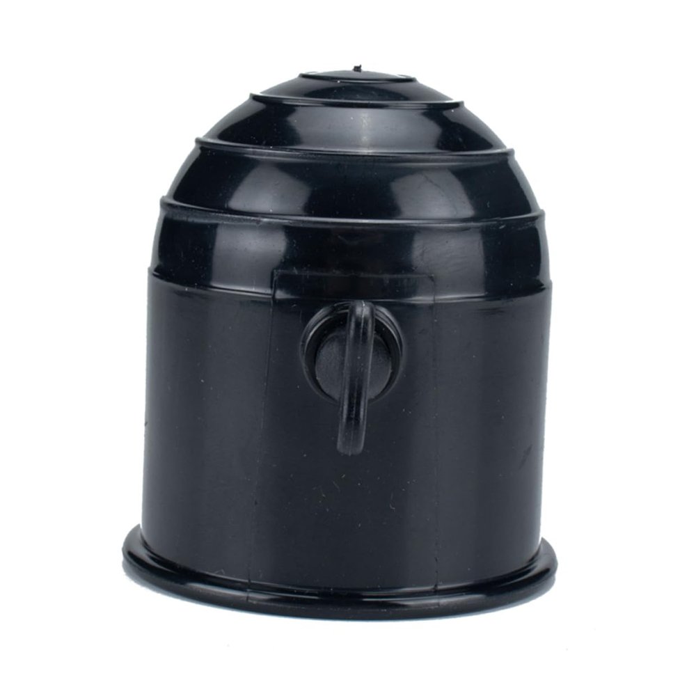 WRITWAA Tow Bar Ball Cover for Truck Trailer Hitch Protection Towball Cap with Screw Lock Fits Swan Neck and Bars Black