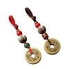 2 Pcs Copper Ancient Coins Five Emperors Money Keychain Car Key Pendant Aesthetics Ornament Accessories for Men Or Women Wallet Bag view 1