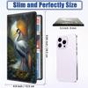 Car Registration Holder with Magnetic Shut, PU Leather license Insurance Card Holder for Car, Vehicle Glove Box Organizer for Men&Women, Cranes of Grace Pattern Auto Paperwork Organizer Wallet view 2
