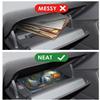 Car Registration Holder with Magnetic Shut, PU Leather license Insurance Card Holder for Car, Vehicle Glove Box Organizer for Men&Women, Cranes of Grace Pattern Auto Paperwork Organizer Wallet view 4