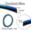QKWL Car Interior Decorative Strip, Door Center Console Gap, Instrument Panel Decorative Strip, for Most Car Dashboards, Air Vents, Doors, Etc (Blue, 9.8 FT) view 2