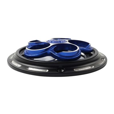 Cnkaka036 Plum Blossom Model Blue Radiator Guard Rotating Fan Cover Aluminum For Vespa Sprint Primavera 150 13-2023 1 Pc