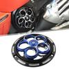 Cnkaka036 Plum Blossom Model Blue Radiator Guard Rotating Fan Cover Aluminum For Vespa Sprint Primavera 150 13-2023 1 Pc view 3