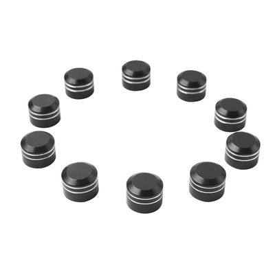 Lirun 10 Pcs Aluminum Topper Caps Cover Cap Nut Bolt 9mm-12mm Black&White For HONDA for Yamaha for Suzuki