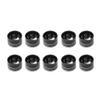 Lirun 10 Pcs Aluminum Topper Caps Cover Cap Nut Bolt 9mm-12mm Black&White For HONDA for Yamaha for Suzuki view 2