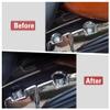 Lirun 10 Pcs Aluminum Topper Caps Cover Cap Nut Bolt 9mm-12mm Black&White For HONDA for Yamaha for Suzuki view 3