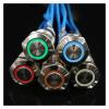12mm Metal Button Switch Momentary Latching Type Electrical Power Button Fixed Switch 3V 6V 12V 24V 220V LED Light(Blue LED,Latching-self Lock,3-6V) view 3