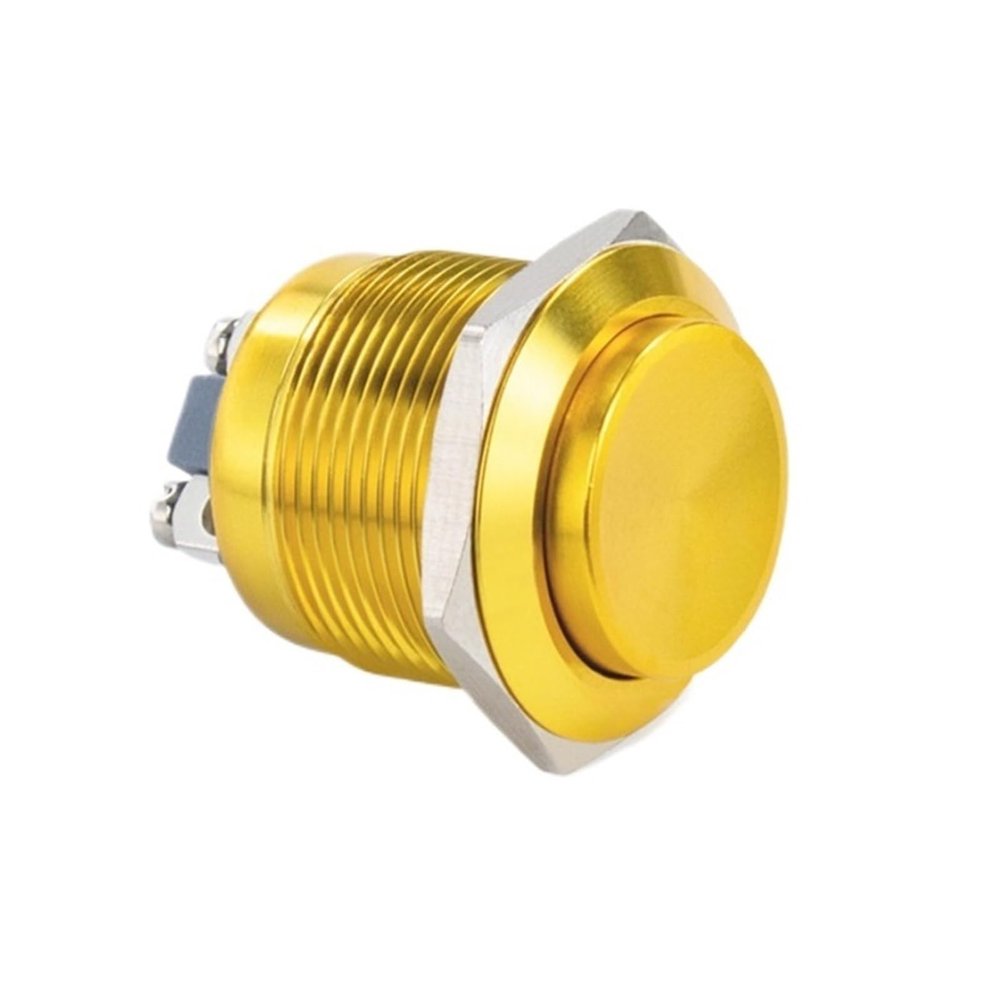 Momentary Automatic Return Push Button Switch(16mm,Yellow(1NO),High(Pins))