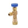 CHICIRIS 1/4 R22 Refrigerant Control Valve Durable Brass Valve for Refrigerant Charging Hose, Minimize Loss, Reliable and Easy to Use for HVAC Professionals view 1