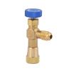 CHICIRIS 1/4 R22 Refrigerant Control Valve Durable Brass Valve for Refrigerant Charging Hose, Minimize Loss, Reliable and Easy to Use for HVAC Professionals view 3