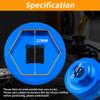 LIFSHP 27MM Oil Filter Socket,3/8" Drive For BMW330i Mercedes Ford Nissan Dodge Hyundai Kia Mini Fiatand Other Vehicles Oil/Fuel Filter Removal Tool-Blue view 3