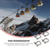 GANAZONO 4pcs Stainless Steel Horseshoe Shaped Shackle Heavy Duty D-Shaped Lifting Shackles for Towing Hauling Off-Road and Secure Tie Downs view 4