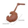 RSHuiOUXX Creative Croissants Keychain Patches Design Leather Decorative Charm Keychain Ornament for Homes Car Office Accessories view 3