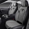 HESHS Car Seat Covers Front Seats for Chevrolet Sonic 2012-2020, Waterproof Nappa Leather Car Seat Cover, Full Coverage Car Seat Covers Sets(2 Seats/Black Gray) view 1