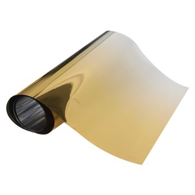 Balacoo Car Window Film Gradient Gold UV Resistant Heat Insulation Tint for Cars Trucks Commercial Vehicles Anti-Glare Protective Sunshade Film with Easy Removal