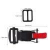 1 Set Motorcycle Helmet Buckle: Adjustable Quick Release Clip Parts - Chin Strap Clip Replacement - Heavy Duty Snap Buckle Replacement view 2