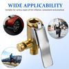 VINTORKY 2pcs Quick Connect Copper Tire Inflator Chuck with Locking Clip and Release Button Air Chuck Fittings for Fast Easy Tire Inflation and Maintenance view 3