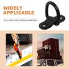 balacoo 4pcs Heavy Duty D-Ring Trailer Anchor Lashing Rings with Screws Black Tie Down Rings for Trucks and Trailers Secure Cargo Fastening Points for Transport and Hauling view 4