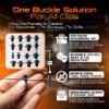 200 Pcs Upgrade Nylon Universal Cable Tie Buckle with Clear Storage Box Clips Ziplock for Car Pro Zip Ties Strap Style Automotive Accessories Fasteners Fender Panel Bumper Body Push Parts Fixion Tools view 2