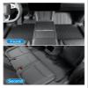 BHNJUTM Floor Mats with Door Sill Protection Strips Compatible with Tesla Model Y Juniper 2025 All-Weather Liner Cargo Mat Trunk Backrest(RHD-3pcs) view 3