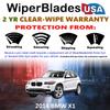 Beam Wiper Blades fits BMW X1 2014 Set/2 w/2yr Wear Warranty -Easy Install view 3