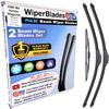 Wiper Blades Set/3 fits Honda Wagovan 1984 (Wagon) w/1yr Wear Warranty view 1