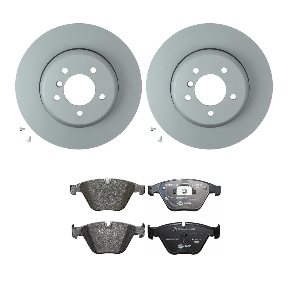 Hella Front 348mm Disc and Low-Metallic Pads Brake Kit For BMW Z4 sDrive35is 20112016