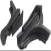 1 Pair Black LR084527, LR084528 Front Hood Dust Sponge Block Sponge Front, Left, Right for Land Rover for Range Rover 2013-2021 view 2