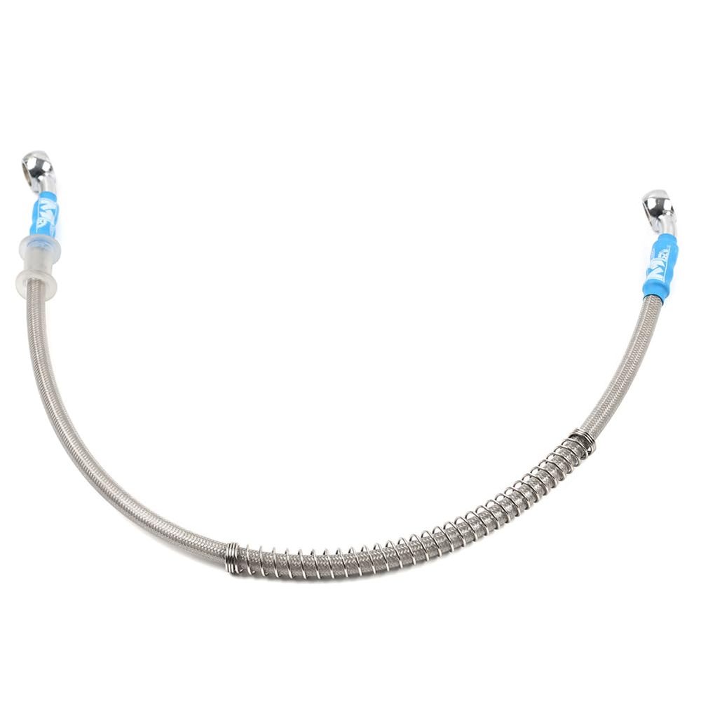 Cnonee1 700mm 27.6" Motorcycle Hydraulic Line Brake Clutch Hose Braided Oil Pipe Stainless Steel Grey For Dirt Bike ATV Scooter ADV Cafe Racer Universal