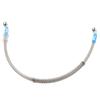 Cnonee1 700mm 27.6" Motorcycle Hydraulic Line Brake Clutch Hose Braided Oil Pipe Stainless Steel Grey For Dirt Bike ATV Scooter ADV Cafe Racer Universal view 1
