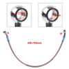 Cnonee1 700mm 27.6" Motorcycle Hydraulic Line Brake Clutch Hose Braided Oil Pipe Stainless Steel Grey For Dirt Bike ATV Scooter ADV Cafe Racer Universal view 3