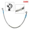 Cnonee1 700mm 27.6" Motorcycle Hydraulic Line Brake Clutch Hose Braided Oil Pipe Stainless Steel Grey For Dirt Bike ATV Scooter ADV Cafe Racer Universal view 4