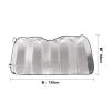 ANGGREK Front Screen Sunshade, 51.18 x 23.62 inches Car Sun Shade Rays Protection with Thick Aluminum Foil view 2