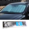 ANGGREK Front Screen Sunshade, 51.18 x 23.62 inches Car Sun Shade Rays Protection with Thick Aluminum Foil view 3