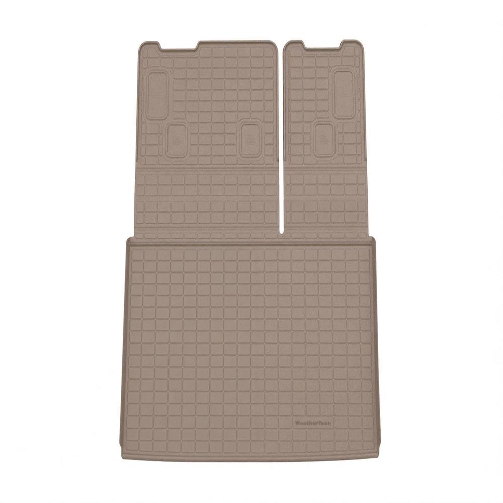 WeatherTech SeatBack Cargo Liner HP for GMC Yukon XL, Escalade ESV, Suburban - Behind 3rd Row w/Bumper Protector (411575IMSK), Tan