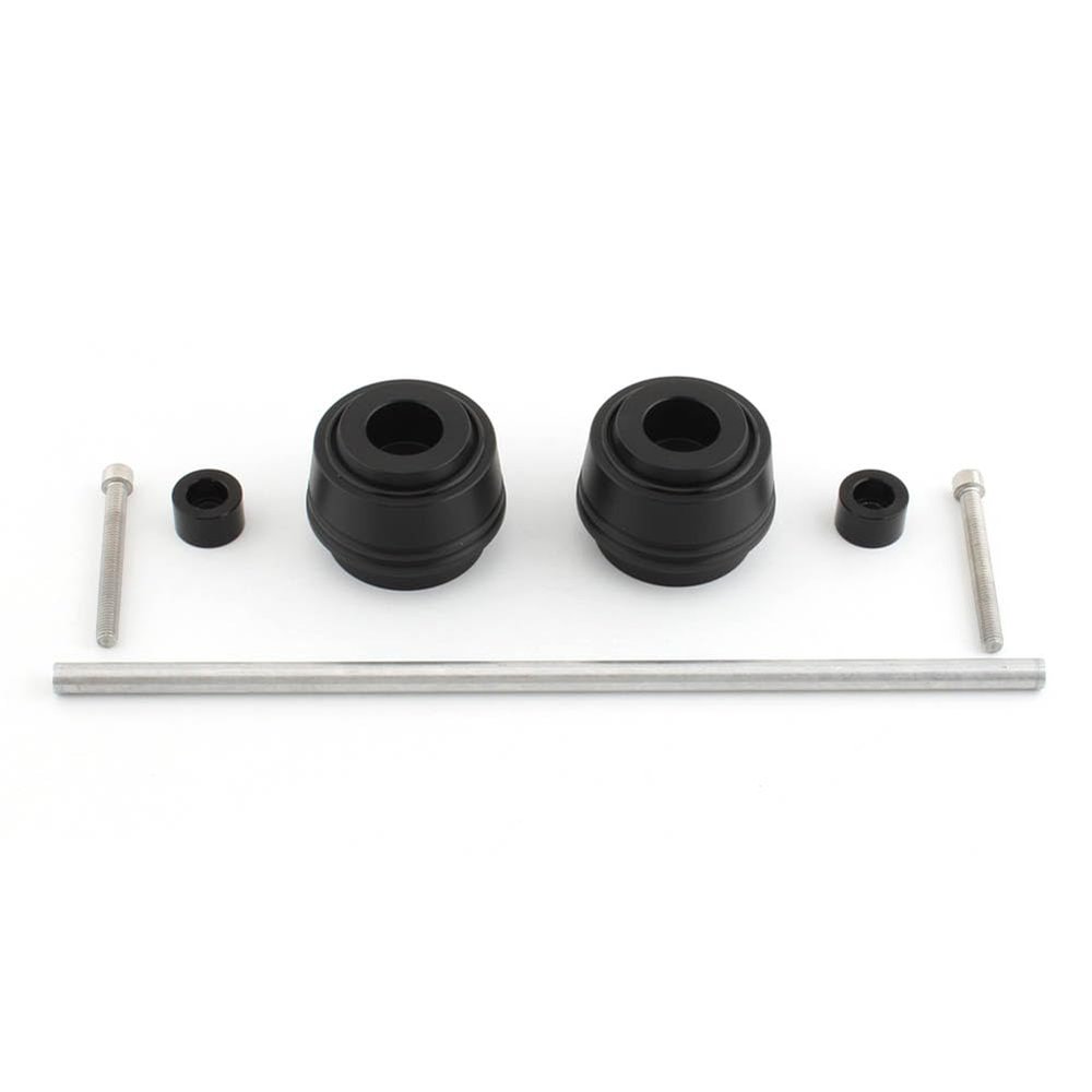 Rbanna1 1 Pc Z-FS-081-H Front Wheel Axle Fork Slider Front Fork Axle Crash Guard Crash Protector Stainless Steel, Nylon Black For Zontes Shengshi 350D 350E 350M 2023 2024+
