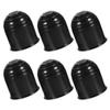 HOOTNEE 6pcs Tow Ball Covers Black Plastic Hitch Ball Protectors Elastic Trailer Hitch Caps for Trucks Rvs Car Trailers Portable Replacement Towball Protection view 1