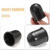 HOOTNEE 6pcs Tow Ball Covers Black Plastic Hitch Ball Protectors Elastic Trailer Hitch Caps for Trucks Rvs Car Trailers Portable Replacement Towball Protection view 3