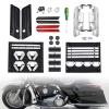 Amazicha Saddlebag Hardware Kit, Hard Bag Latches Covers, Red Reflectors, Rubber Cushion, Locks Set 1993-2013 Compatible for Harley Touring Street Glide Electra Glide Road Glide Road King view 1