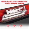 Amazicha Saddlebag Hardware Kit, Hard Bag Latches Covers, Red Reflectors, Rubber Cushion, Locks Set 1993-2013 Compatible for Harley Touring Street Glide Electra Glide Road Glide Road King view 3