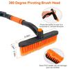 Zorpupoa 3 in 1 Windshield Ice Scraper, Extendable 27.56in Car Snow Removal Tool Telescoping Car Broom Snow Shovel Automobile Frost Removal Winter Car Accessories (Blue) view 2