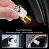 SOPOTUTU Tire Valve Caps Lightweight Zinc Alloy Car and Bicycle Air Valve Stem Covers Construction Dustproof Protective Car Wheel Hub Accessories Silver view 3