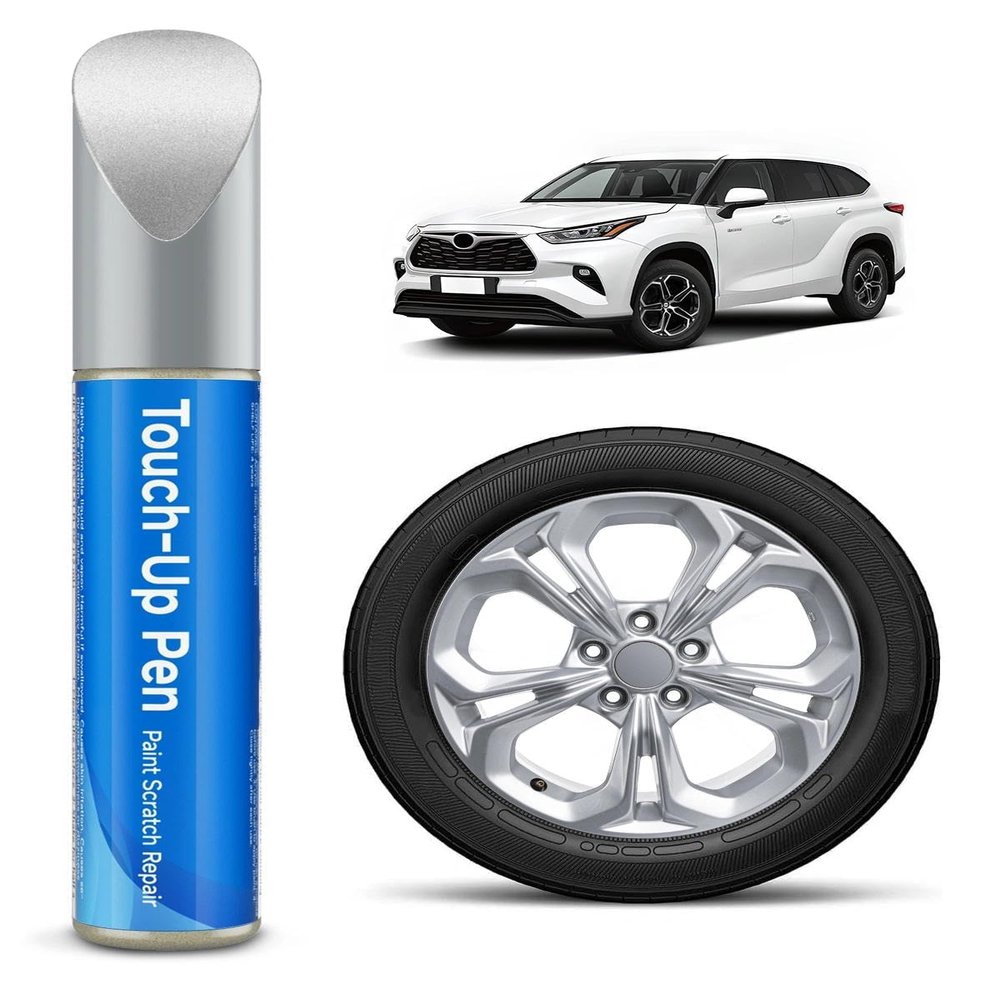 RSACET Powder Coat Silver Charcoal Wheel Scratch Repair Pen for Honda Vehicles Wheel Scratch Repair Pen Quick and Easy Fix for Scratches/Rust/Corrosion