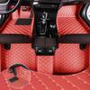 Car Floor Mats Fit for Honda Civic Coupe 2008-2011 All Weather Durability Leather Car Floor Mats, Skidproof Pedal, Waterproof, Wear-reistant(Red Beige) view 1